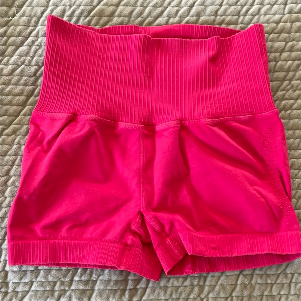 Free People Pink Athletic High-Waisted Shorts